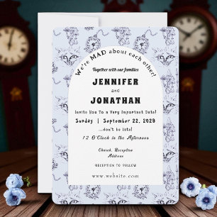 Wonderland Whimsy Wedding Invitation