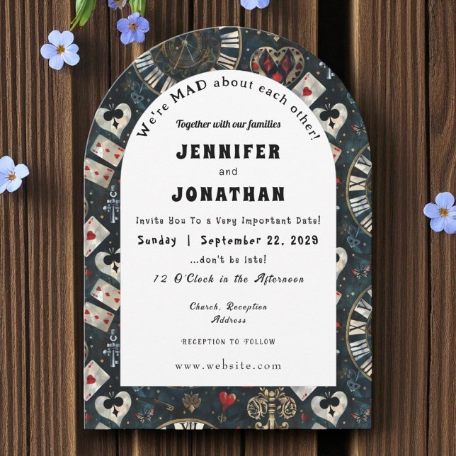 Wonderland Whimsy Wedding Invitation (Creator Uploaded)
