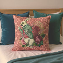 Wonderland White Rabbit Floral