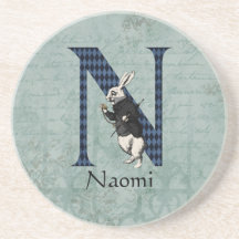 Wonderland White Rabbit Letter N 