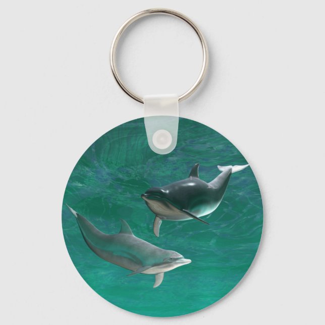 Wonderous Dolphins Key Ring (Front)