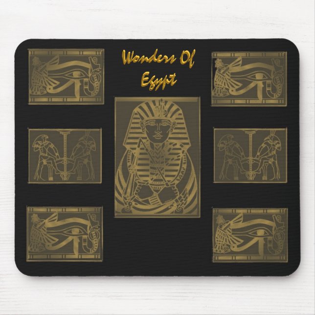 Wonders Of Egypt Bronze Mouse Pad (Front)