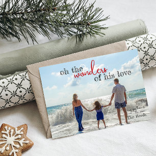 Wonders of His Love Christmas Card