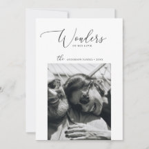 Wonders of His Love | Minimalist Christmas Photo