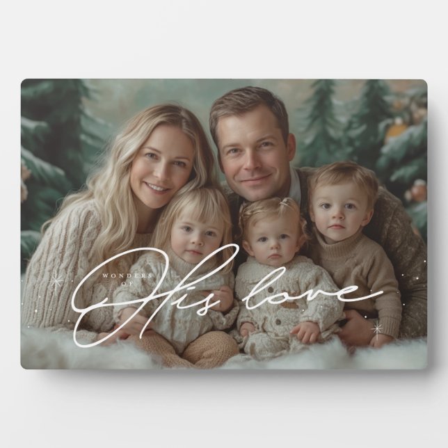 Wonders Of His Love Plaque (Front)