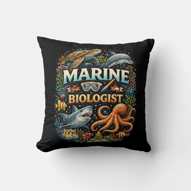 Wonders of the Ocean Realm Cushion (Front)