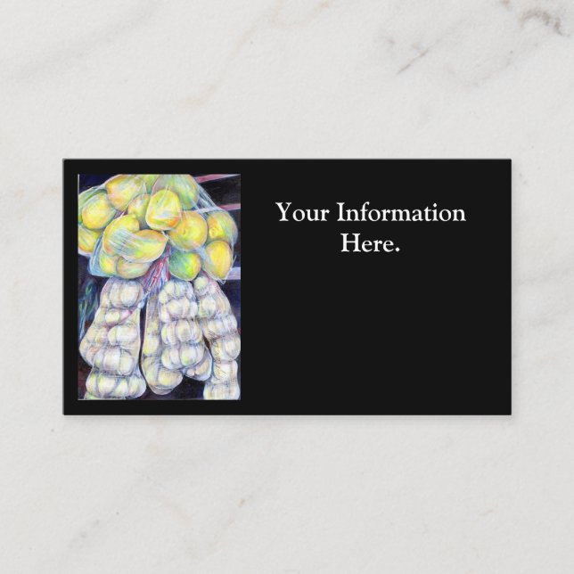 Wonders of the Wet Markets, Singapore Business Card (Front)