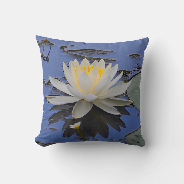Wondrous Water Lily Pillow (Front)