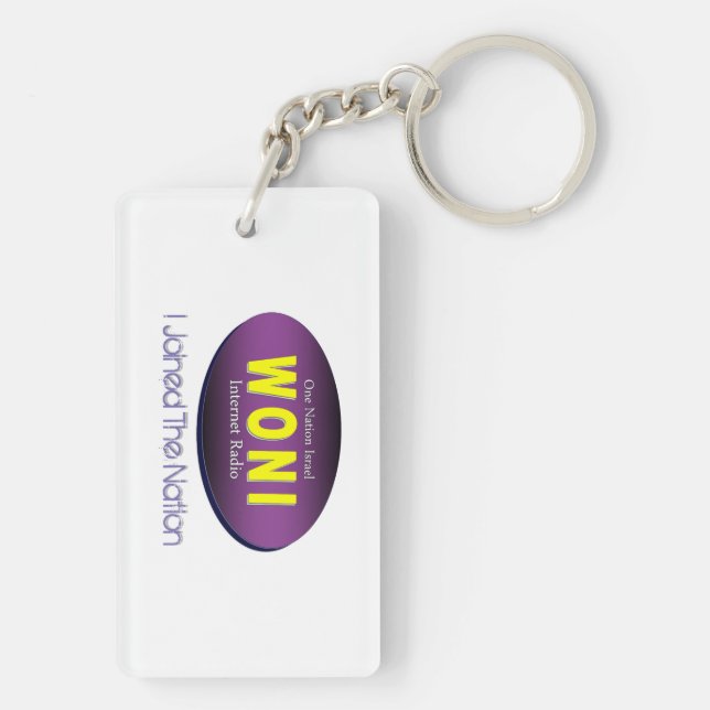 WONI - 1NationIsrael Key Chain (Back)