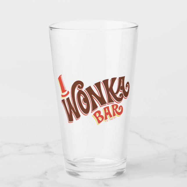 Wonka Bar Logo Glass (Front)