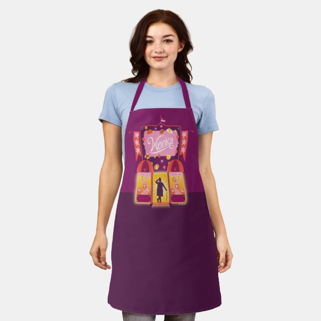 Wonka Candy Store Graphic Apron (Worn)
