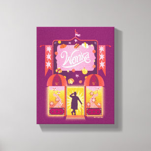 Wonka Candy Store Graphic Canvas Print