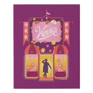 Wonka Candy Store Graphic Faux Canvas Print