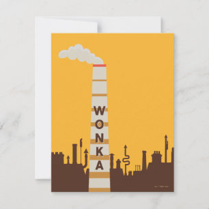 Wonka Factory Silhouette Card