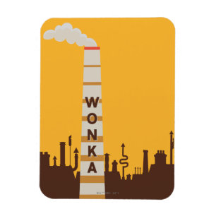 Wonka Factory Silhouette Magnet
