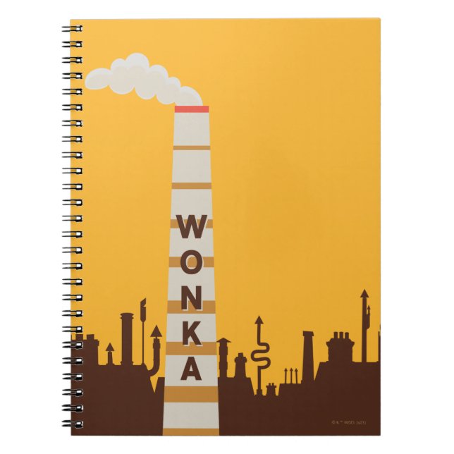Wonka Factory Silhouette Notebook (Front)