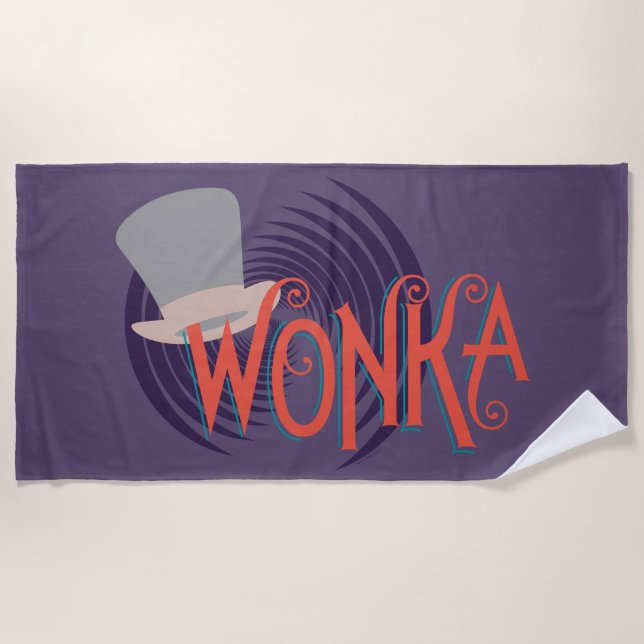 Wonka Spiral Logo Beach Towel (Front)