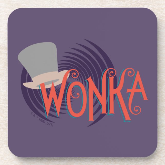 Wonka Spiral Logo Coaster (Front)