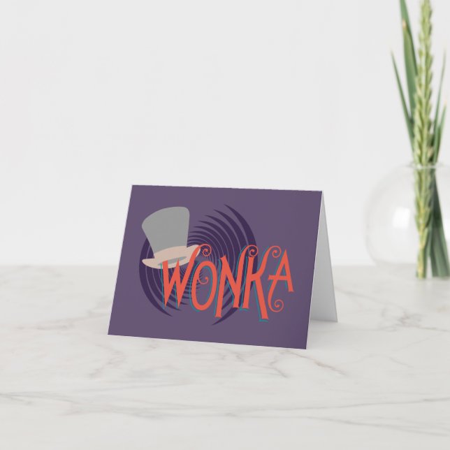Wonka Spiral Logo Note Card (Front)