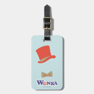 Wonka Top Hat & Bow Tie Luggage Tag