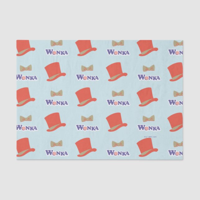 Wonka Top Hat & Bow Tie Tissue Paper (Front)