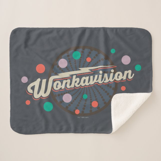 Wonkavision Logo Sherpa Blanket (Front (Horizontal))