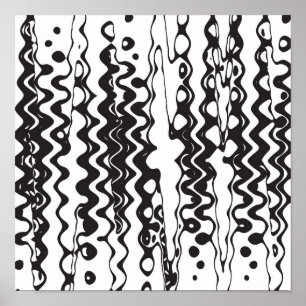 Wonky B&W Poster