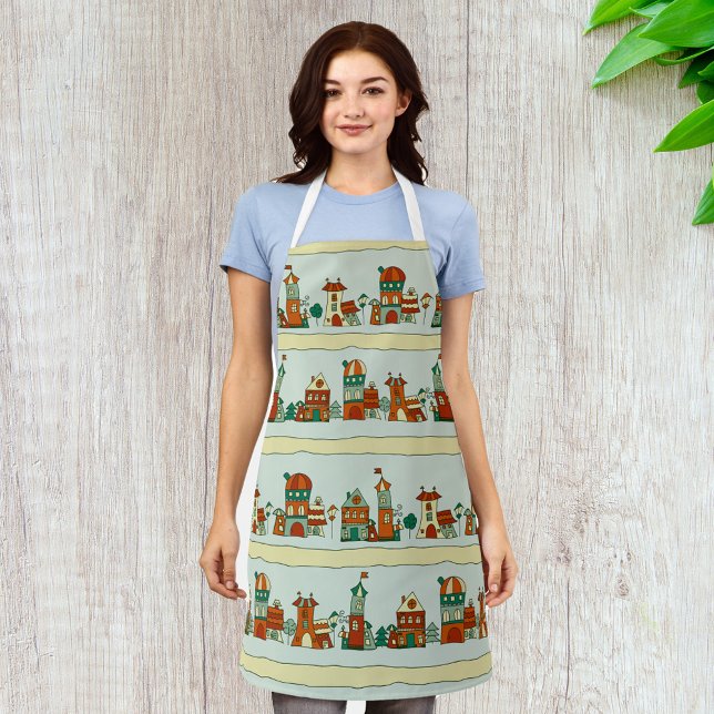 Wonky Houses Apron (Creator Uploaded)