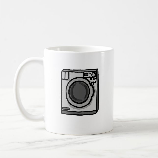 Wonky Washing Machine Coffee Mug (Left)