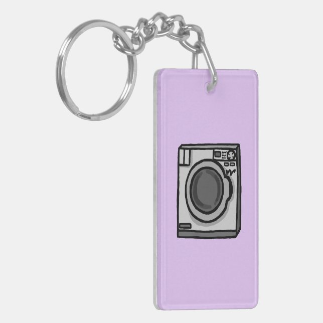 Wonky Washing Machine Key Ring (Front Left)