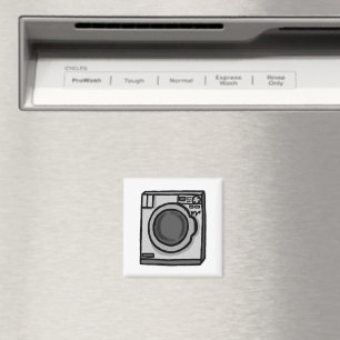 Wonky Washing Machine Magnet