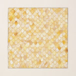 Wonky Watercolor Gold Glitter Metal Mermaid Scales Scarf<br><div class="desc">Shiny trendy Wonky Watercolor Gold Glitter Metal Mermaid Scales Design for your trendy girly chic marine themed stylish glam life. Great for summer, beach life and make everyday occasion special It is the perfect gift for her for the stylish lady, perfect for her birthday, sweet sixteen favour, bridal shower, perfect...</div>