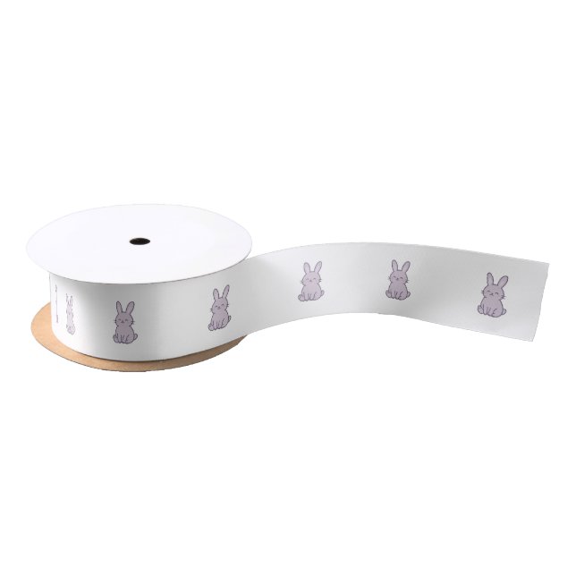 Wonky Zoo Bunny Ribbon Satin Ribbon (Spool)