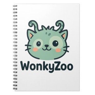 Wonky Zoo Cat Notebook Funny Animal Journal