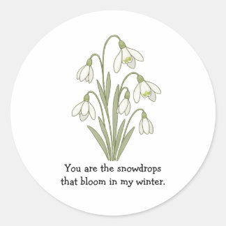 Wonky Zoo Lovely Snowdrops Sticker