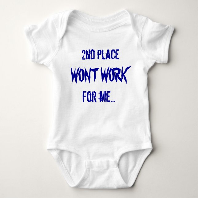 Wont Work ProductionS Babys Baby Bodysuit (Front)