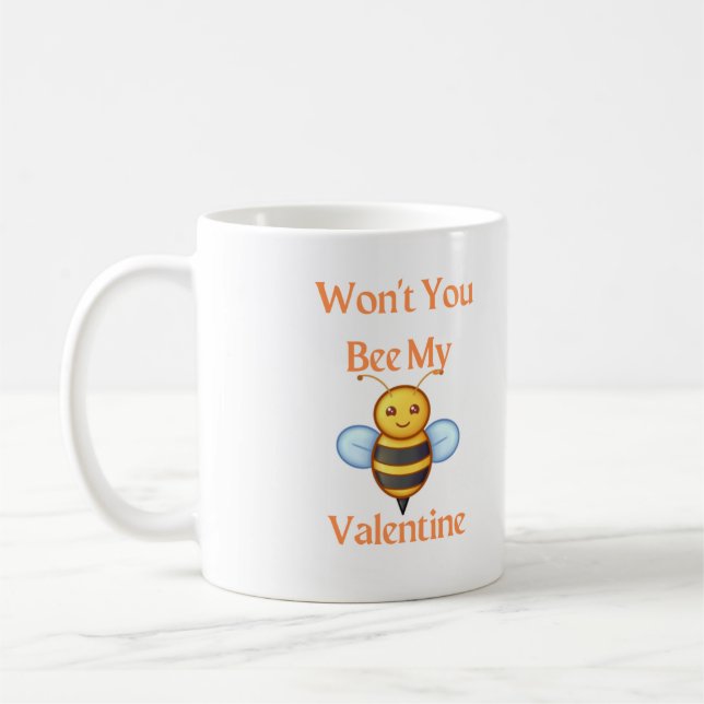 Won't You Be My Valentine  Coffee Mug (Left)