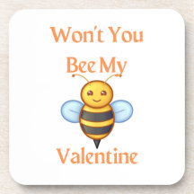 Won't You Bee My Valentine with a Bee 