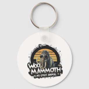 Woo Mammoth Is My Spirit Animal Art Key Ring