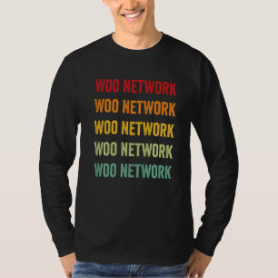 Woo Network Crypto Rainbow Text T-Shirt