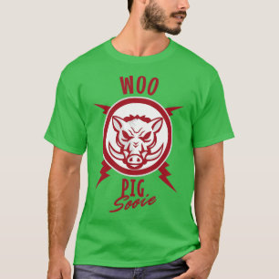 Woo Pig Sooie in Red and White T-Shirt