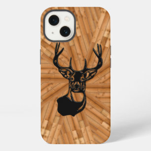 Wood - 3D White Tail Buck Deer Case-Mate iPhone Ca 13 Case