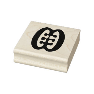 Wood Adinkra (Friendship) Rubber Stamp