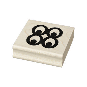 Wood Adinkra (Knowledge) Rubber Stamp