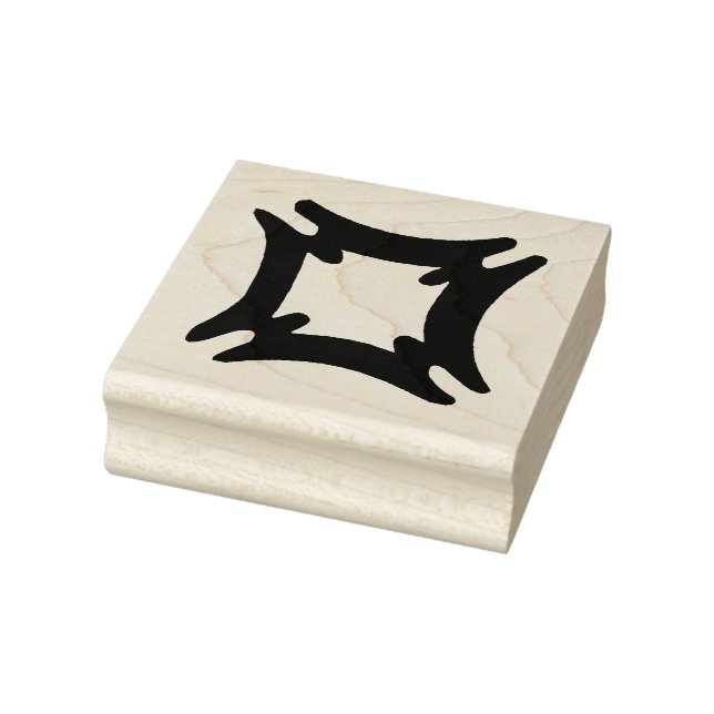 Wood Adinkra (Security and Safety) Rubber Stamp (Stamp)