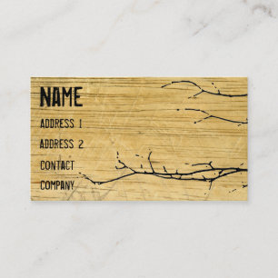 Wood and Ivy Business Card