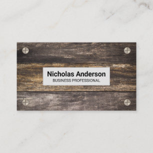 Wood and Metal Screws Business Card