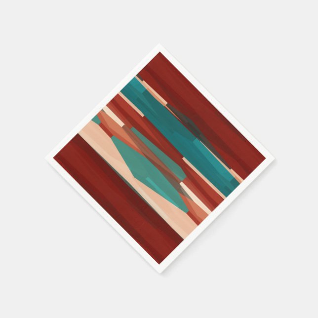 Wood and Turquoise Napkin (Corner)