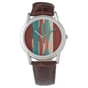Wood and Turquoise Watch