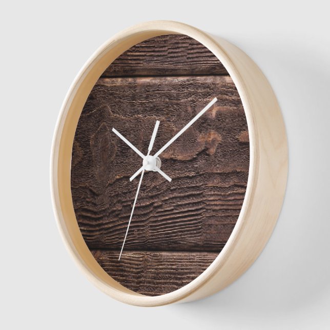 Wood Art  Clock (Angle)
